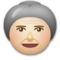 Old Woman - Medium Light emoji on LG